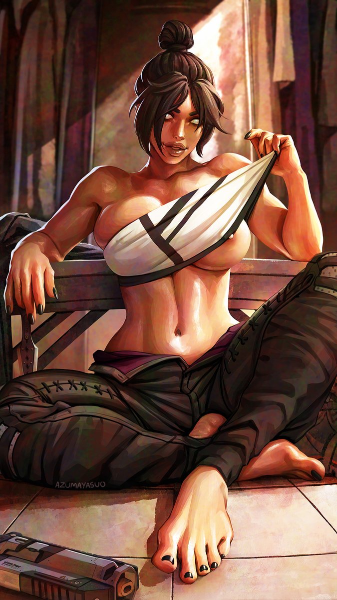 Wraith waiting for the next round of Apex🥴