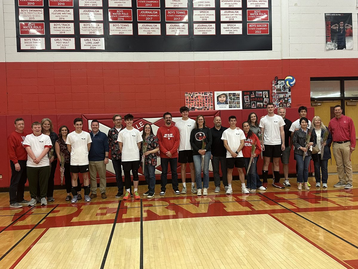 It’s senior night for Boys Volleyball!  We thank these athletes for their leadership! #RedhawkPride