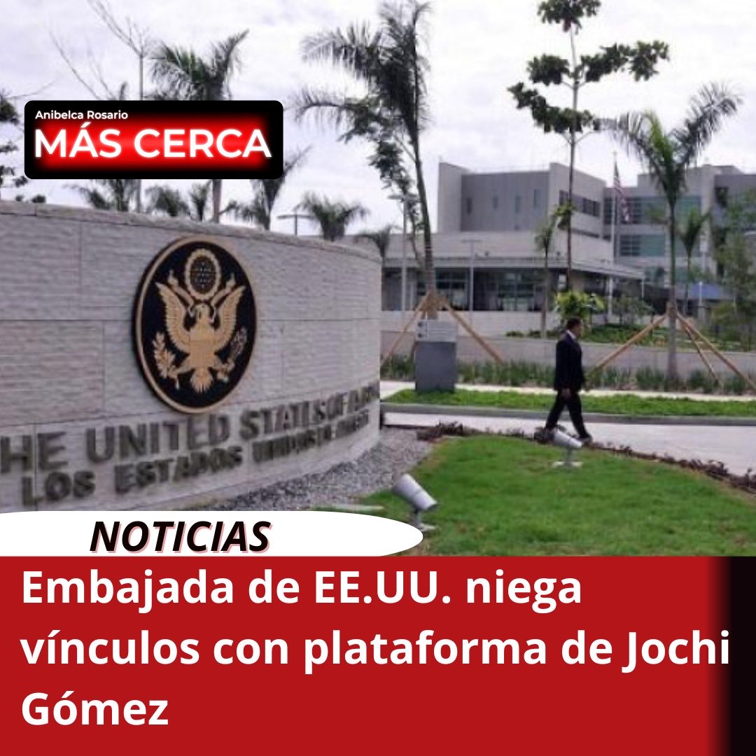 La Embajada de los Estados Unidos en Santo Domingo desmintió que ese gobierno esté involucrado en el desarrollo o funcionamiento de la plataforma de inteligencia artificial “María”, que impulsa el empresario José Gómez Canaán (Jochi Gómez).