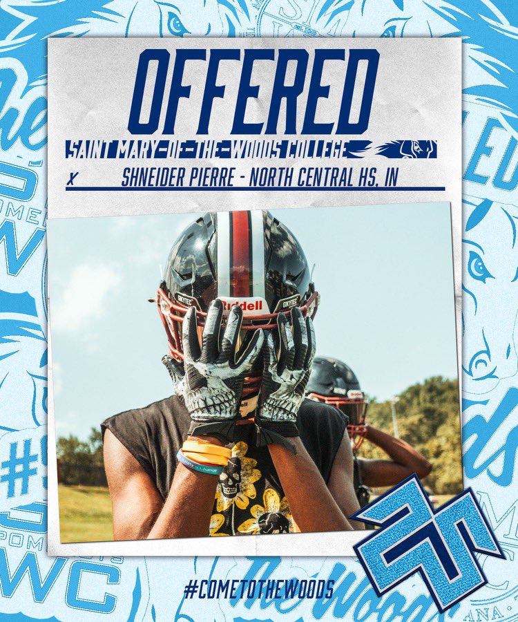 After a conversation with <a href="/CoachPowellSMWC/">Trey Powell</a> I’m blessed to receive an offer from Saint Mary Of The Woods College. #AGTG