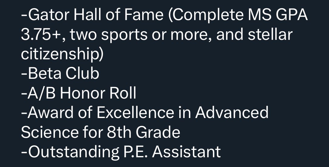 Parker Wetherbee (@parkerwetherbee) on Twitter photo Hard work where it really matters-Academics 3.96 gpa
<a href="/DutchmanCreekMS/">Dutchman Creek Middle School</a> <a href="/southpointeball/">South Pointe Baseball</a> <a href="/T24SheldonBrown/">Sheldon Brown</a> <a href="/Coach_Lindsay0/">Coach Lindsay</a> <a href="/PrepBaseball_SC/">Prep Baseball South Carolina</a>
Proud to receive the following: Hard work where it really matters-Academics 3.96 gpa
<a href="/DutchmanCreekMS/">Dutchman Creek Middle School</a> <a href="/southpointeball/">South Pointe Baseball</a> <a href="/T24SheldonBrown/">Sheldon Brown</a> <a href="/Coach_Lindsay0/">Coach Lindsay</a> <a href="/PrepBaseball_SC/">Prep Baseball South Carolina</a>
Proud to receive the following: