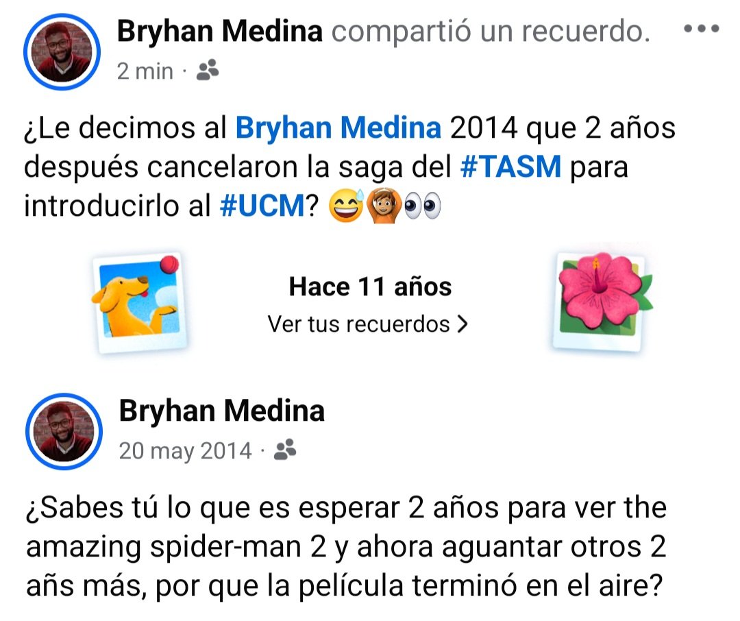 MedinaBryhan's tweet photo. ¿Le decimos al Bryhan Medina 2014 que 2 años después cancelaron la saga del #TASM para introducirlo al #UCM? 😅🙆🏽👀 https://t.co/Y5M76OoKNz