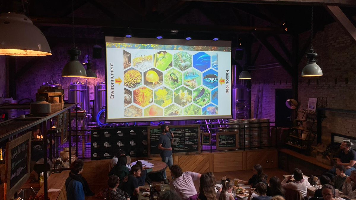 AchilleLenglin's tweet image. Première participation du côté intervenants pour le @pintofscienceFR pour partager et parler de mes travaux de recherches au grand publique. C'était une très belle soirée #pint25