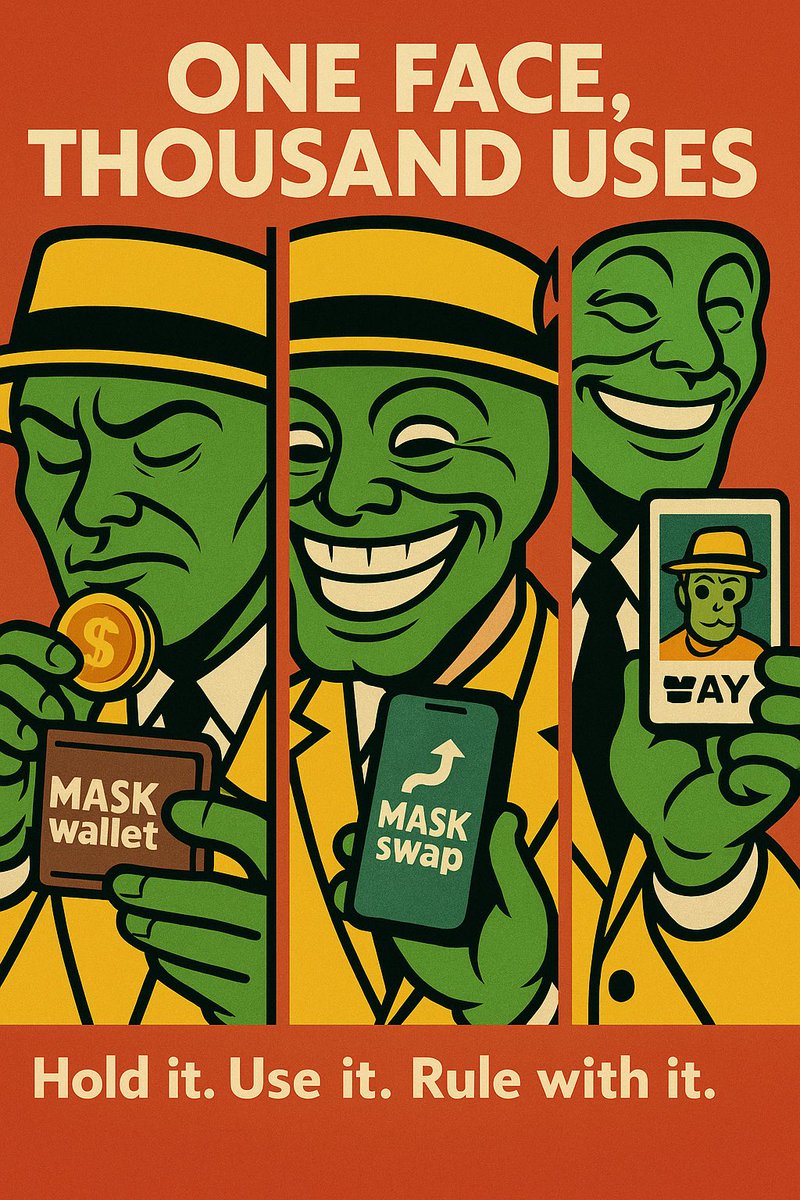 TheMaskCoinMASK's tweet photo. Pay with it. Swap it. Hold it.
$MASK powers #MASKwallet, #MASKswap, and #MASKpay.
One coin. Endless possibilities.
#MASKutility #SolanaEcosystem
https://t.co/utuJQvVjYh https://t.co/e3OBkaVG6a