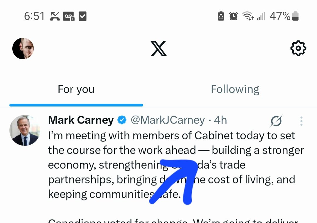 Raw & Unfiltered (@additives_ca) on Twitter photo Not that it’s a huge deal… but Mark Carney doesn’t write his own tweets — AI does. The solid line is a dead giveaway.
<a href="/MarkJCarney/">Mark Carney</a> Not that it’s a huge deal… but Mark Carney doesn’t write his own tweets — AI does. The solid line is a dead giveaway.
<a href="/MarkJCarney/">Mark Carney</a>