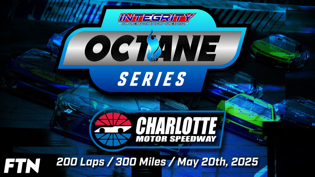 Integrity Racing League (@integrityrl) on Twitter photo Get ready for another 300 miles of <a href="/CLTMotorSpdwy/">Charlotte Motor Speedway</a> as the OCTANE Series has loaded their cars and is ready to go! Tune in TONIGHT with <a href="/FireTalksNASCAR/">FTN Broadcasting</a> as the green flag drops at 9pm at youtube.com/watch?v=5IeNA2… #NASCAR Get ready for another 300 miles of <a href="/CLTMotorSpdwy/">Charlotte Motor Speedway</a> as the OCTANE Series has loaded their cars and is ready to go! Tune in TONIGHT with <a href="/FireTalksNASCAR/">FTN Broadcasting</a> as the green flag drops at 9pm at youtube.com/watch?v=5IeNA2… #NASCAR