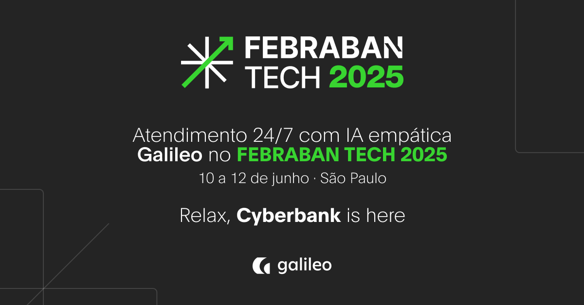 Galileo LatAm (@galileolatam) on Twitter photo E se o seu atendimento fosse proativo, empático e 24/7? Com o Cyberbank Konecta, é real.
Vamos falar sobre isso no <a href="/FEBRABANTECH/">FEBRABAN TECH</a> 2025.
Agende uma conversa com nossos especialistas:
🔗 galileo-ft.com/lp/febraban-te…
#ExpertsFebraban #GalileoBrasil #FebrabanTech25 E se o seu atendimento fosse proativo, empático e 24/7? Com o Cyberbank Konecta, é real.
Vamos falar sobre isso no <a href="/FEBRABANTECH/">FEBRABAN TECH</a> 2025.
Agende uma conversa com nossos especialistas:
🔗 galileo-ft.com/lp/febraban-te…
#ExpertsFebraban #GalileoBrasil #FebrabanTech25