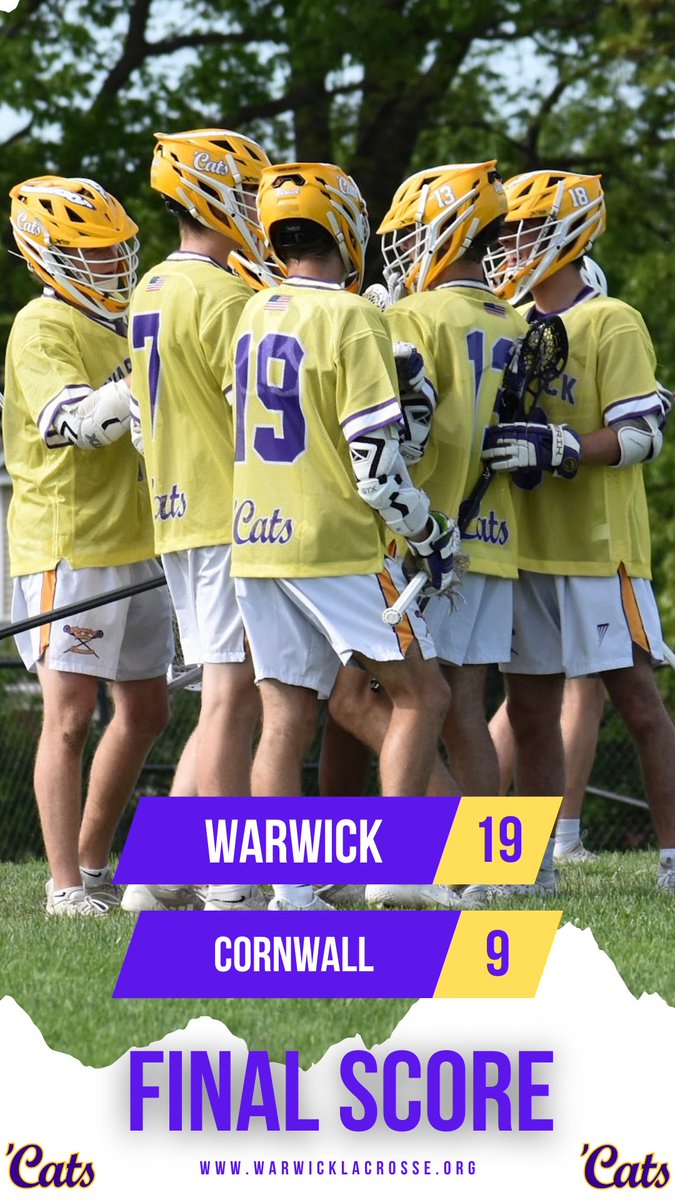 Warwick 19
Cornwall 9

Thank you to the Dragons for hosting. That’s a wrap on the regular season. Playoffs up next! 

#MoreThanAGame 
#Believe