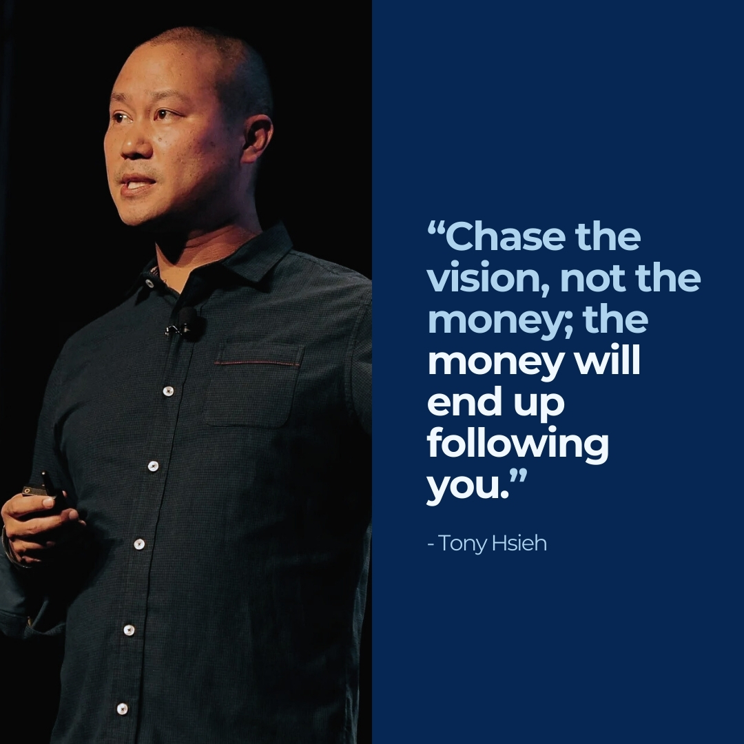 StartupRanking's tweet image. Success isnβt about chasing profits β itβs about following a strong, meaningful vision. When you're passionate and focused, the rewards will come. Stay true to your mission. π‘
#Entrepreneurship #StartupWisdom #TonyHsieh