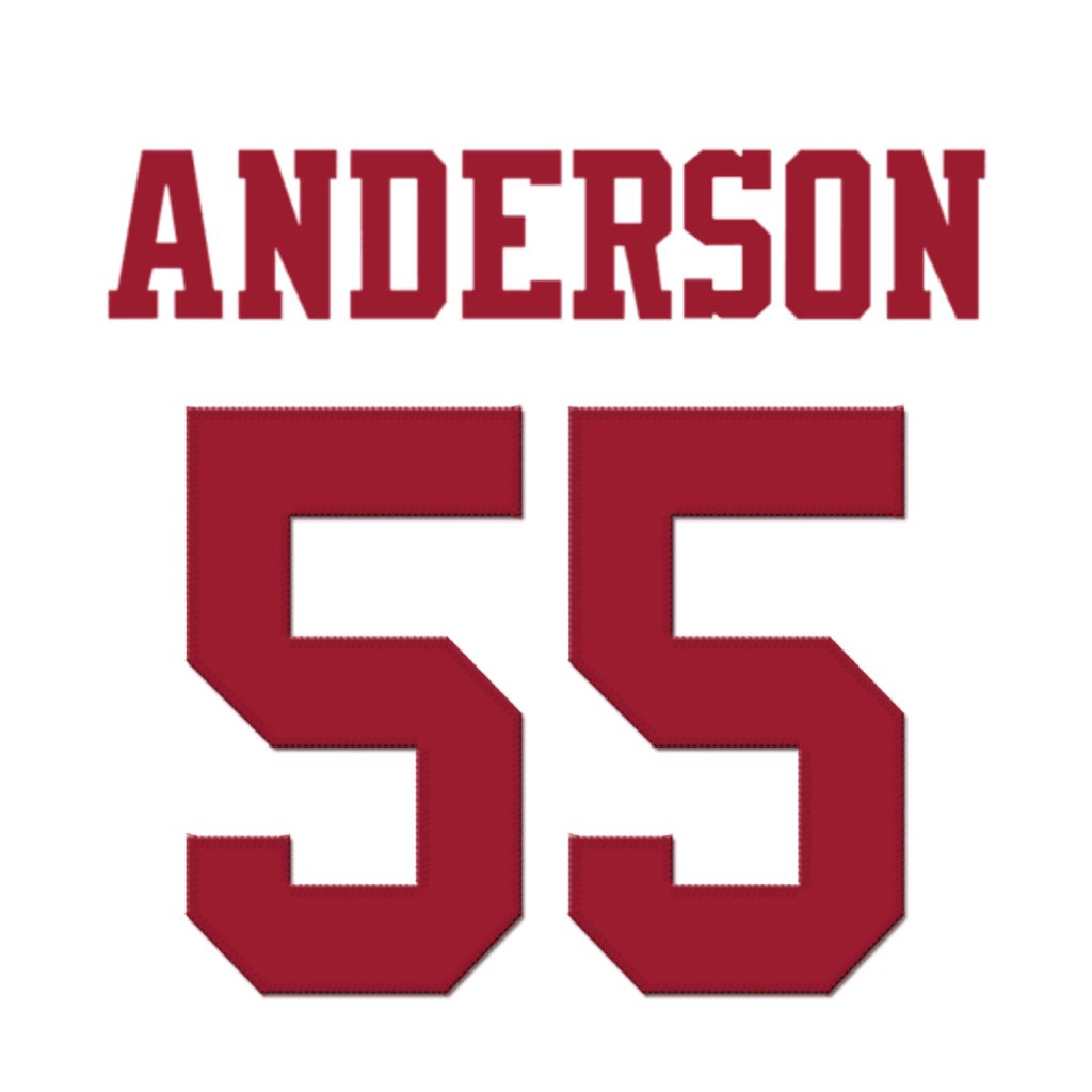 NFL Jersey Numbers (@nfl_jersey_num) on Twitter photo San Francisco 49ers DL Evan Anderson (<a href="/EvanAnd4215/">FatherKlamps👨👦👦🔗</a>) is now wearing number 55. Currently shared with Drew Moss. #FTTB San Francisco 49ers DL Evan Anderson (<a href="/EvanAnd4215/">FatherKlamps👨👦👦🔗</a>) is now wearing number 55. Currently shared with Drew Moss. #FTTB