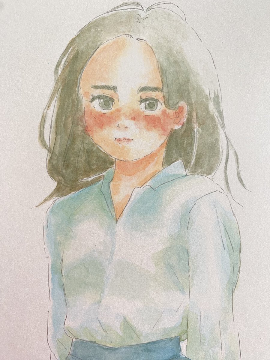 夏の暑さに絆されて、

#illustration #女の子 #高校生 
#絵描きさんと繋がりたい