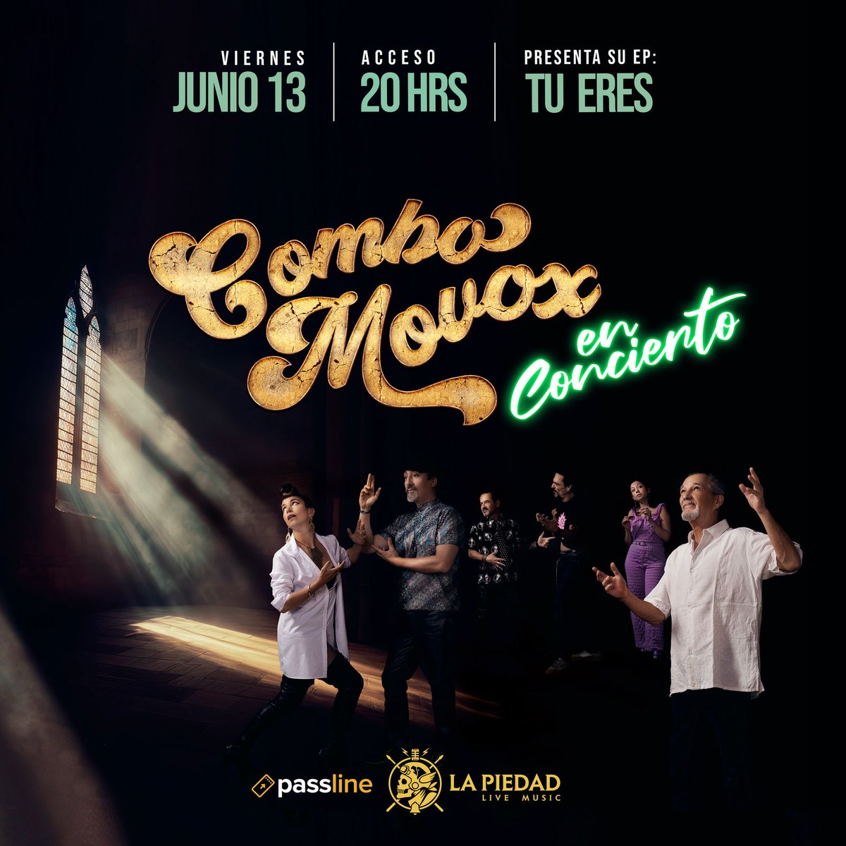 BlancaLechuza's tweet photo. La banda @ComboMovox presentará su EP 'Tu Eres' desde el Foro La Piedad Live Music este 13 de junio.
Adquiere tus boletos:
https://t.co/cWwo5yoZCU ⬅⬅🔥🎟🎟🎟🎟
#ComboMovox #TuEres
#LaPiedadLiveMusic #Conciertos https://t.co/CiqiD1U29Y