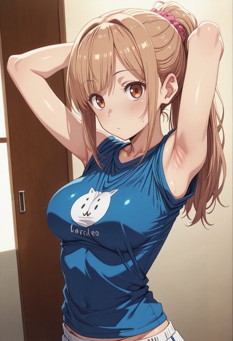 身支度中の妹
妹「お兄ちゃん、なに?」
僕(いい脇だ) 