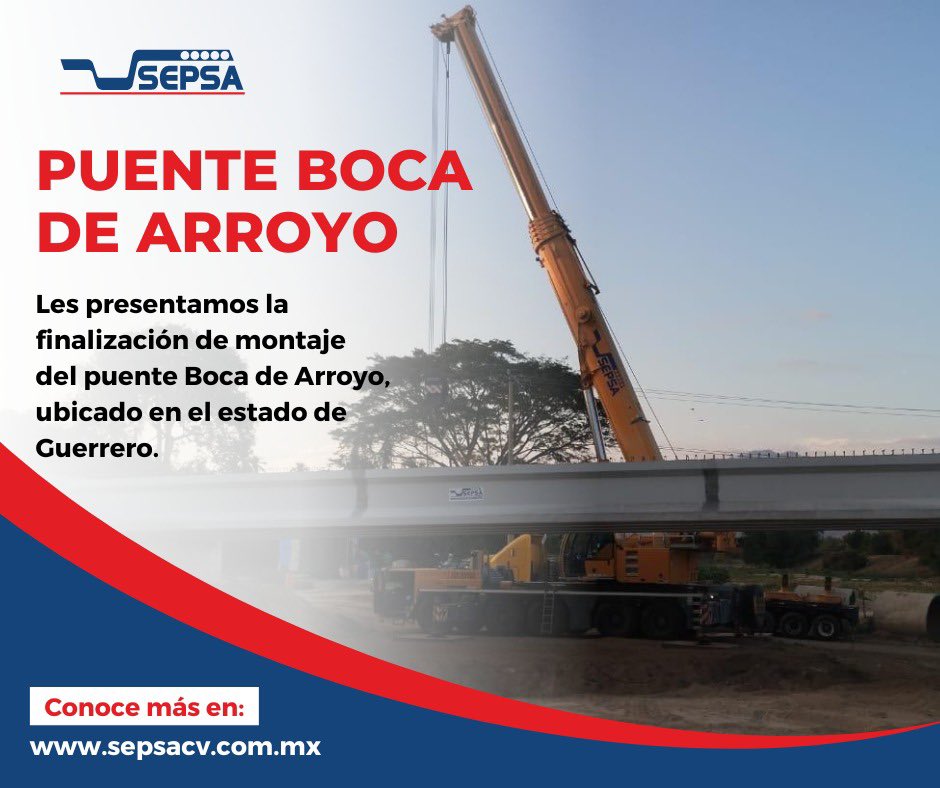 SEPSACV's tweet photo. Estamos listos para seguir creando más espacios de ensueño. 
#SEPSA #sepsaprefabricados #PrefabricandoelfuturodeMéxico #concreto #prefabricados #Ingeniería #Construcción #PuenteVehicular #Calidad #Innovación #ServiciosDeConstrucción https://t.co/Q9uwi5L4Rk