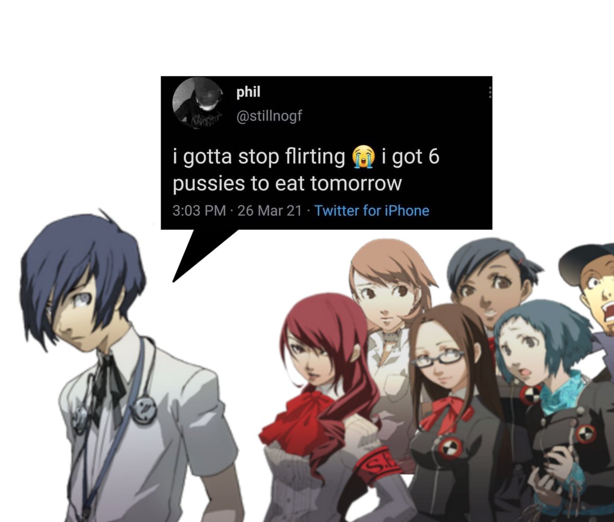 Persona 3 having forced romances for SLs in FES