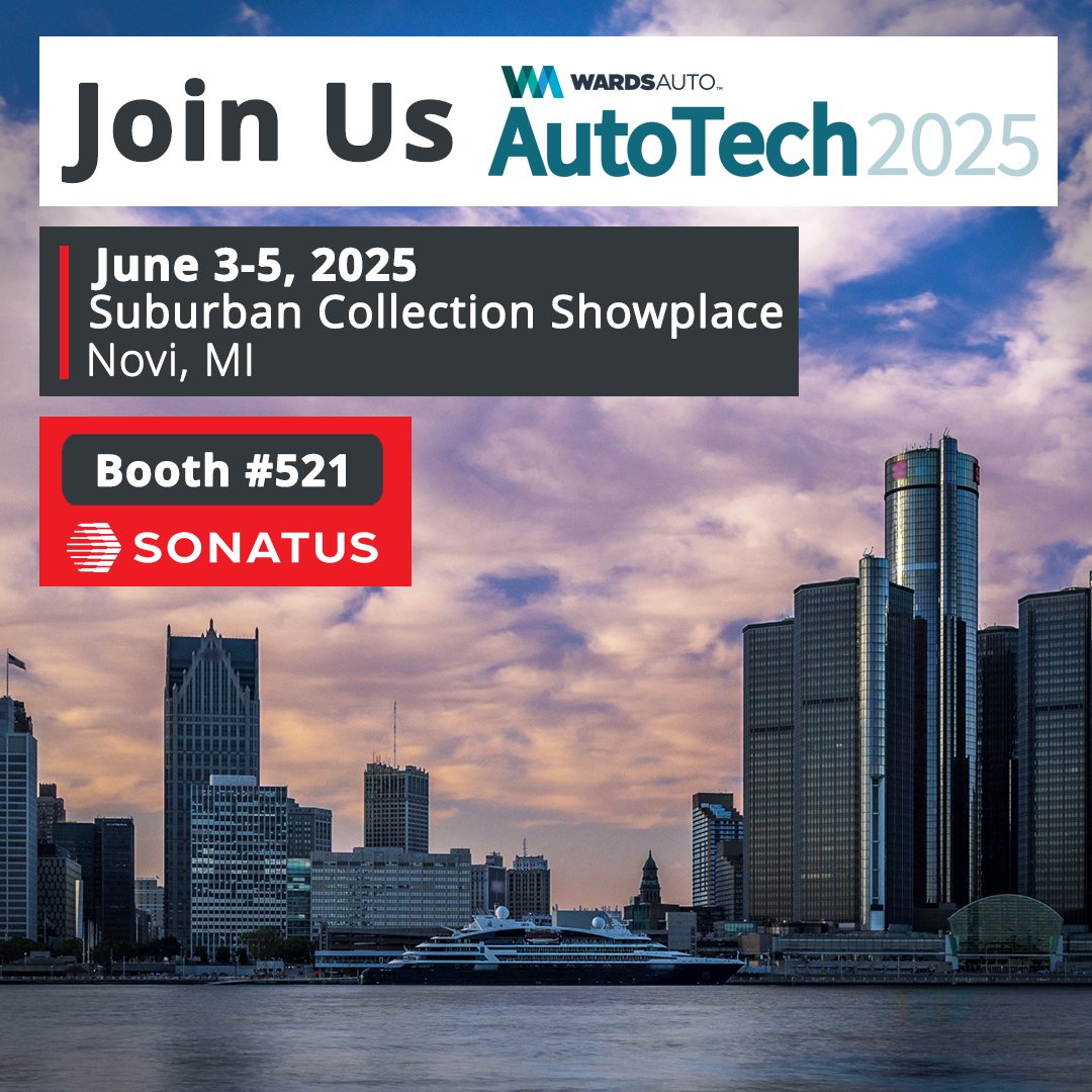 We’re heading to Detroit for #AutoTech2025, June 3–5!

Visit Booth 521 to see how Sonatus is accelerating SDV innovation with Updater, AI Technician, and Collector AI. 

Plus, live filming of The Garage.
 
Details: sonatus.com/event-autotech…

#SoftwareDefinedVehicle