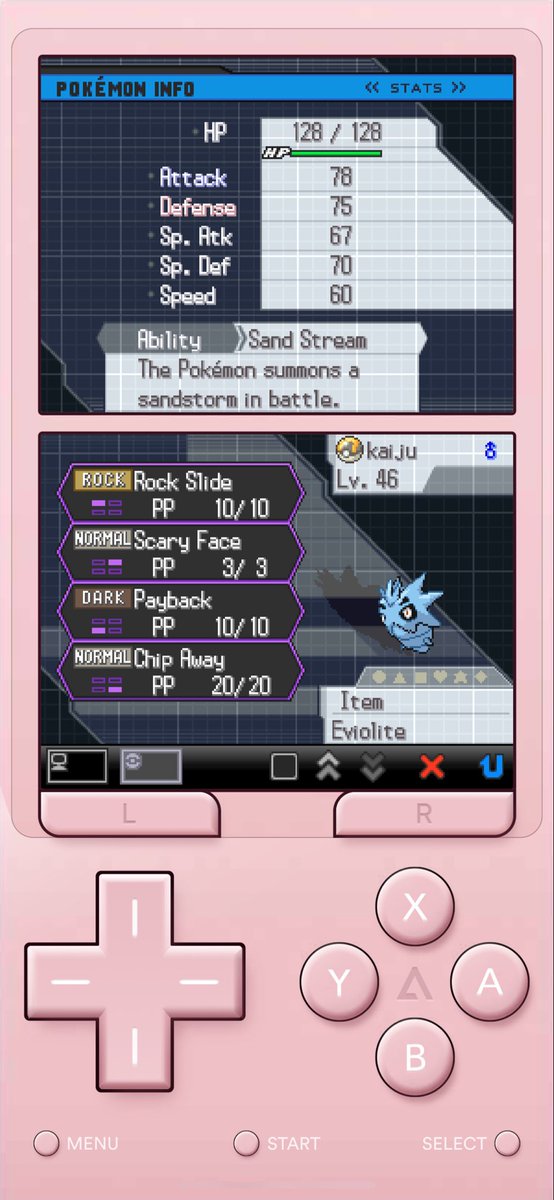 pursuepolo's tweet photo. i totally forgot i could get a larvitar in the same place i got my drilbur wow #WorkSoon #BigMoves https://t.co/sCNWyD8By7