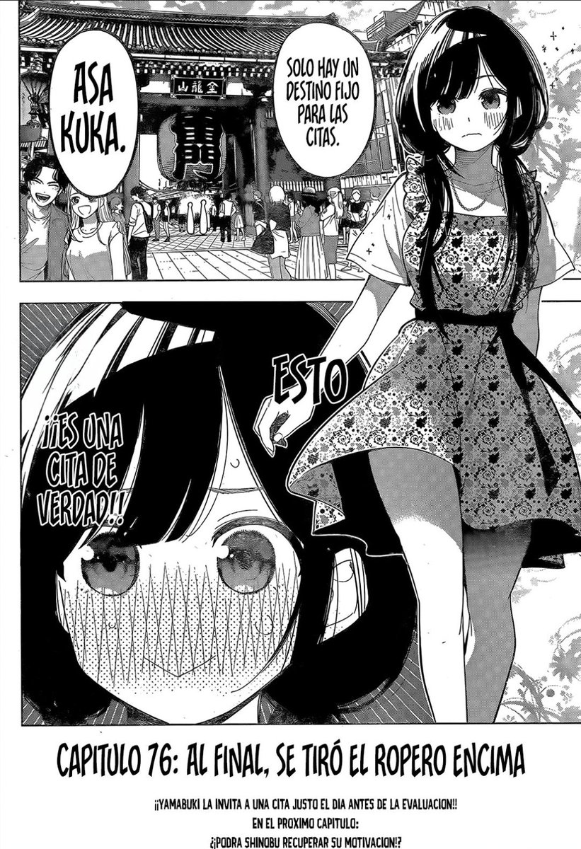Isra_10j's tweet photo. #MayonakaHeartTune 076
Shinobu se desanima mucho al escuchar las palabras de Akari y es que va en último lugar de su clase x.x
Y sigue estando la duda, ¿Por qué quiere ser presentadora?
Pero Yamabuki la invita a una cita y Shinobu pide consejo a la profesora sobre cómo vestir. ¿Qué pasará en ese encuentro?