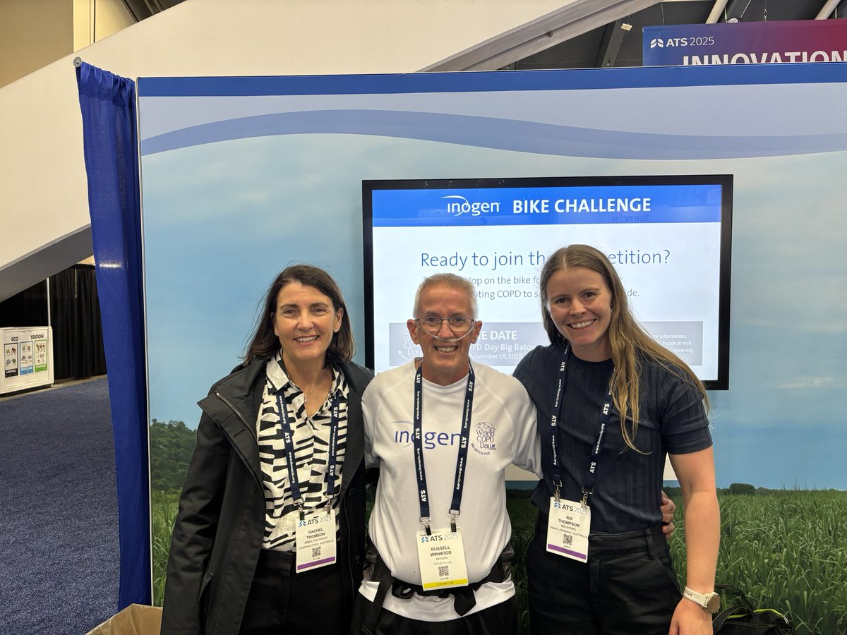 Fantastic to have Olympic bronze medalist Ria Thompson drop in to the #Inogen bike challenge! 
#COPD
#COPDBatonPass