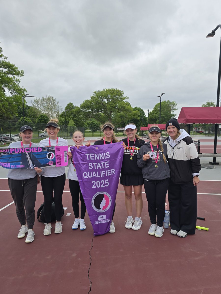 What a great day!  Exciting upset for the SBL Girls. Headed to state for the first time to history! #warrriorproud

5-1 win against Clarinda