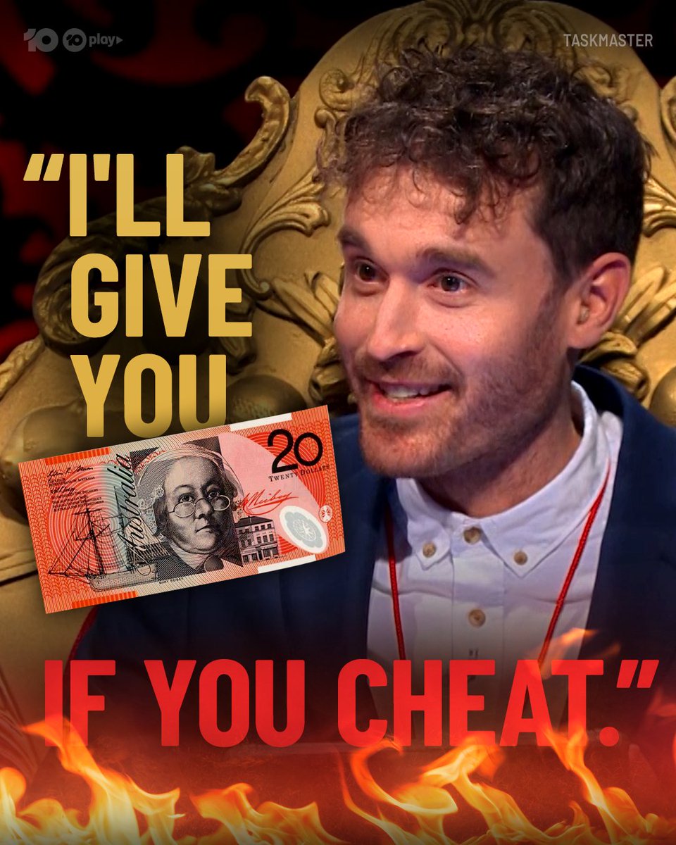 TaskMasterAU's tweet image. When you overhear this on one of our next tasks, you have to tune in to find out what it's about! 😬

#TaskmasterAU | 7.30 Thursday on @Channel10AU and 10 Play
