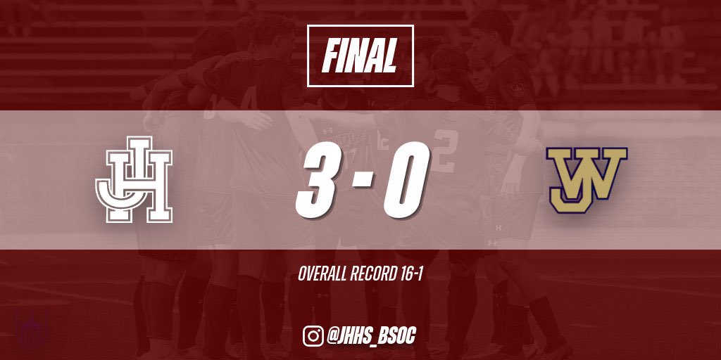 Season Finale…Judges shutout JW 3-0 to finish season 16-1 &amp; wrap up the #1 seed for the Region Playoffs.  Scoreline: J. Jimenez, I. Carter, E. Creamer all 1g, M. Combs &amp; S. Dickson 1a. A. King 5s.  King had his 10th shutout of the season. <a href="/WinStarSports1/">WinchesterStarSports</a> <a href="/HandleyJudges/">John Handley Athletics & Activities</a> <a href="/VHSL_/">VHSL Athletics</a>