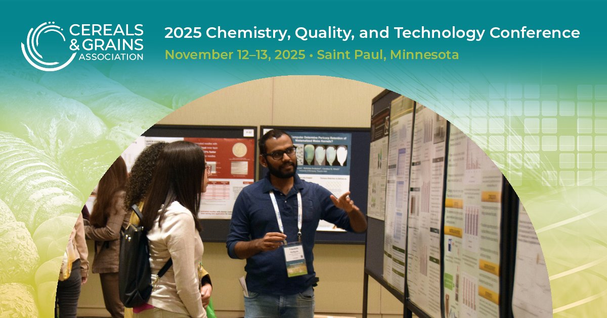 cerealsgrains's tweet image. The abstract deadline is approaching for the #CerealsGrainsConference. We are seeking abstracts for oral and poster presentations featuring emerging research and innovation in methods-based content.

Learn more: bit.ly/44wKsM3

#AbstractSubmissions #Research
