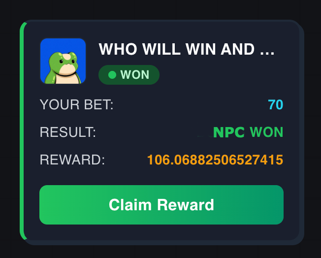 Just made 36 $ape betting on yesterday's Unboxing Web3 May Madness matchup on ApesPredict on <a href="/ClutchMarkets/">CLUTCH</a>!

Check out the thread for some other good betting options on the platform! Make that monnney! 
1/5
