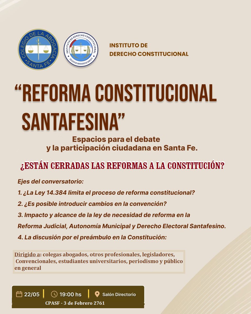 Instituto Derecho Constitucional CASF tweet media