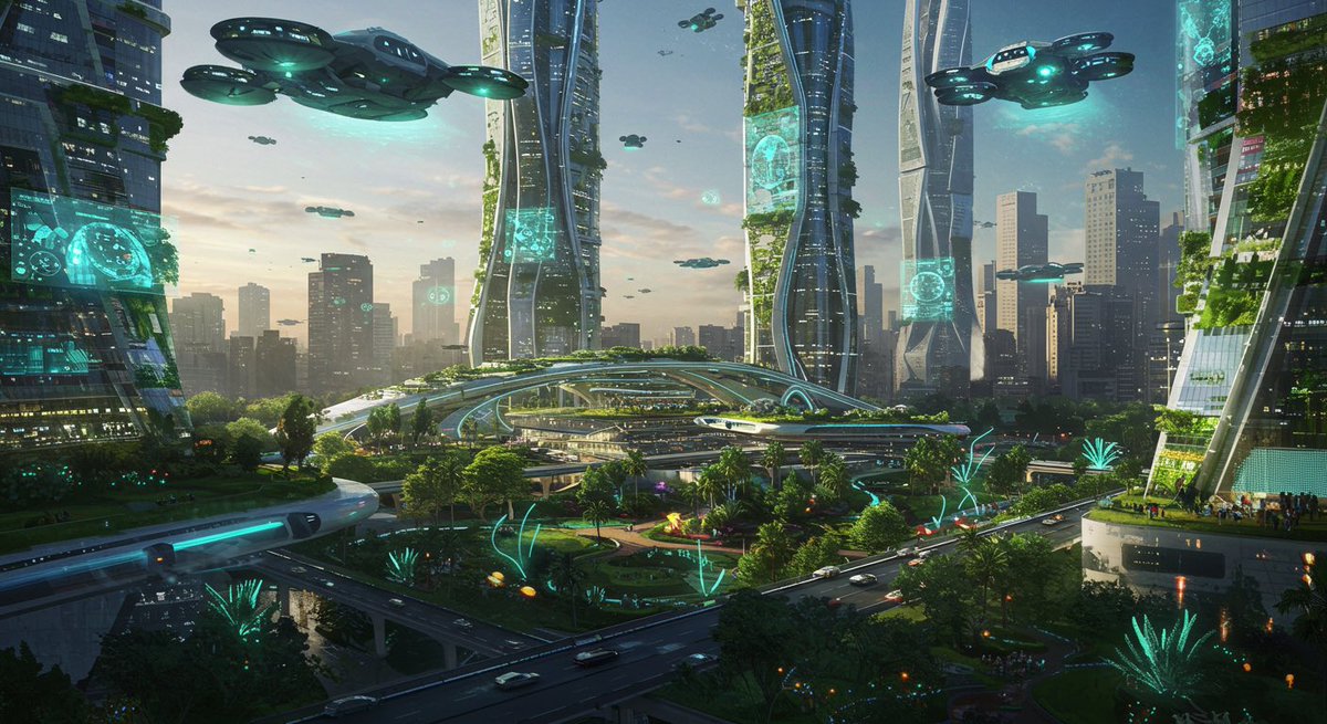 realheatherhall's tweet photo. Solarpunk: a sci-fi &amp; cultural vision of a sustainable future. Green cities, renewable energy, &amp; human-nature harmony thrive. It’s optimistic, aesthetic, &amp; action-oriented, inspiring art &amp; activism.
#Solarpunk #EcoFuture https://t.co/tY8jnUckjN