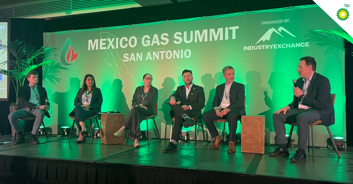 bp_MEX's tweet photo. Pedro Elio, Vicepresidente Comercial de bp Energía México, participó en el panel de Comercialización de Gas Natural en el 11th #MexicoGasSummit en San Antonio, Texas. Un evento clave para impulsar el desarrollo de la industria del gas natural en el Golfo de México. ​

#bpMéxico https://t.co/Jl3HEHAWg2