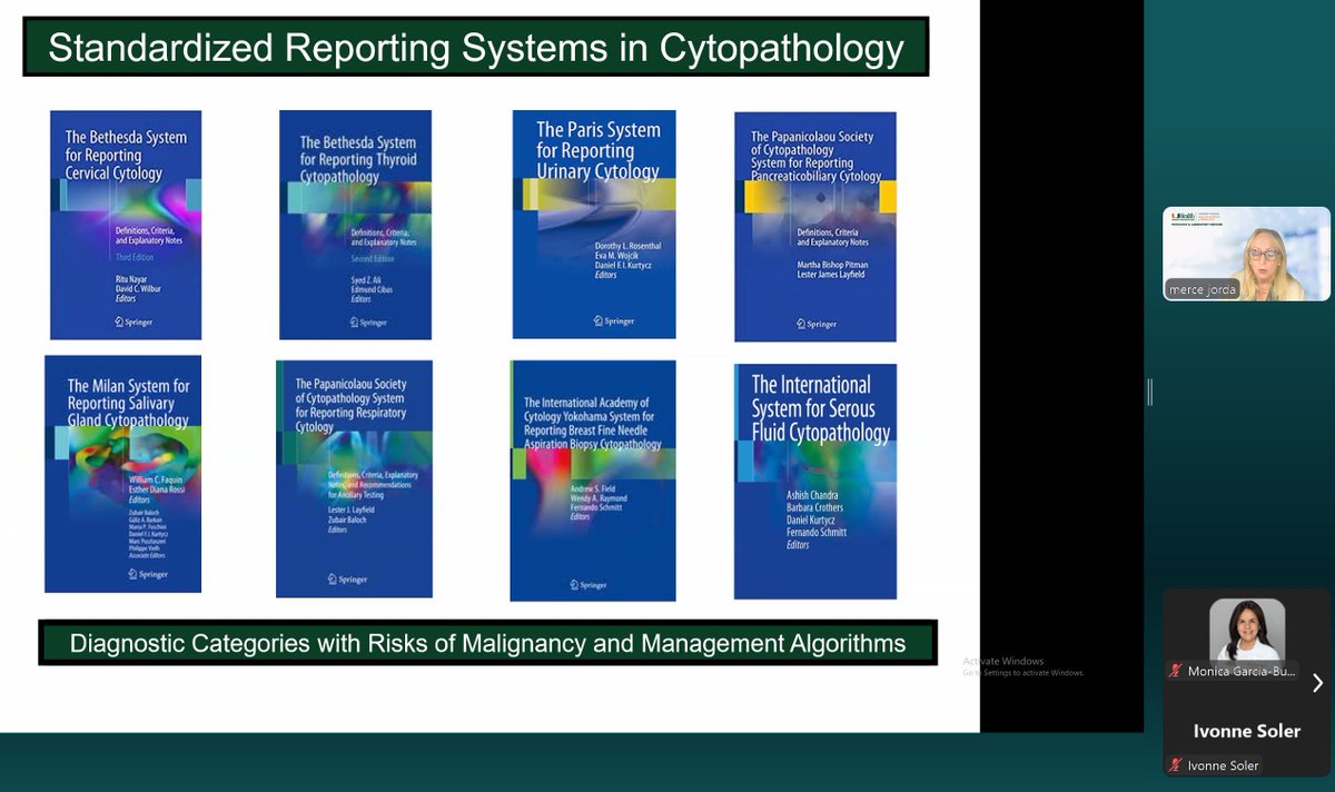MonicaGarciaBu2's tweet photo. Kicking off our cytology session on effusions with @MerceJorda1 Get ready for pearls, pitfalls, and great cases @UMiamiPathology @CarmenGomezMD @JaylouVelez @drruizcor @martin_poveda82 @jalithsoler @MI_FUCS #PathTwitter #citologia #cytology #effusions https://t.co/BjvVqhSXy8