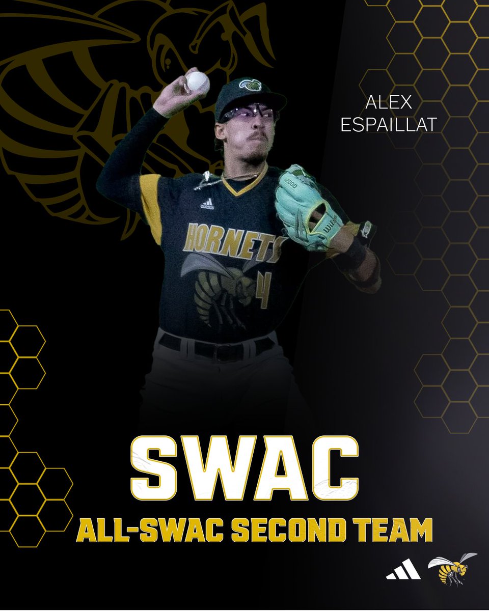 Bama State Athletics (@bamastatesports) on Twitter photo 𝘼𝙡𝙡-𝙎𝙒𝘼𝘾
Congratulations to
1B Juan Cruz
OF Jameron Douglas
2B Alex Espaillat
SP Jorhan Laboy
#SWARMAS1 | <a href="/BamaStateBB/">Alabama State Baseball</a> 𝘼𝙡𝙡-𝙎𝙒𝘼𝘾
Congratulations to
1B Juan Cruz
OF Jameron Douglas
2B Alex Espaillat
SP Jorhan Laboy
#SWARMAS1 | <a href="/BamaStateBB/">Alabama State Baseball</a>
