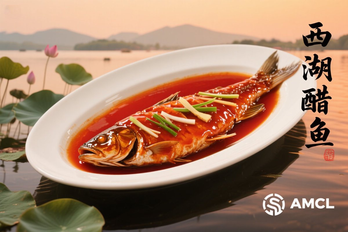 AMCL_Labs's tweet photo. 🐭💊#AMCL Takes You on a Culinary Journey: West Lake Vinegar Fish
  
A traditional delicacy from Hangzhou, Zhejiang Province, is renowned for its tender texture, sweet-and-sour flavor, and aromatic appeal. It stands as one of the most iconic dishes representing the essence of Jiangnan cuisine in Hangzhou. The dish features fresh grass carp as the main ingredient, which is steamed whole after preparation and then drizzled with a glossy sweet-and-sour sauce made from sugar and vinegar. The fish boasts silky-smooth flesh, a harmonious balance of sweetness and tanginess, and a rich reddish-brown glaze. It preserves the natural freshness of the fish while eliminating any lingering fishy odor.