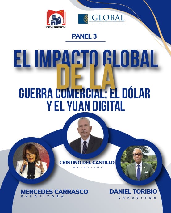 Cendoesch's tweet photo. @guarocuyafelix @juanramonmb @JoseDelCSavinon @DarisJavier @ParedesMelanio PANEL 3

"El impacto global de la guerra comercial: el dólar y el yuan digital".

Un enfoque sobre los efectos económicos, financieros y tecnológicos de la actual disputa comercial.

Expositores:

Cristino del Castillo
Mercedes Carrasco
Daniel Toribio

(4/4) https://t.co/MQpmvXSOmN
