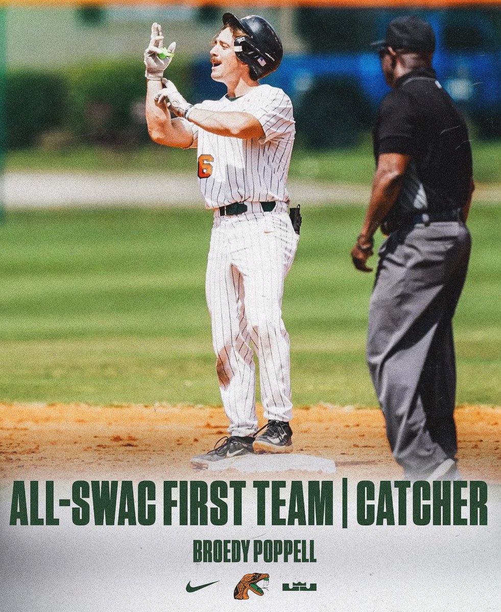 Congratulations to Jay Campbell and Broedy Poppell for being named to the SWAC All-Conference Team ‼️

#FAMU | #Rattlers | #FangsUp
