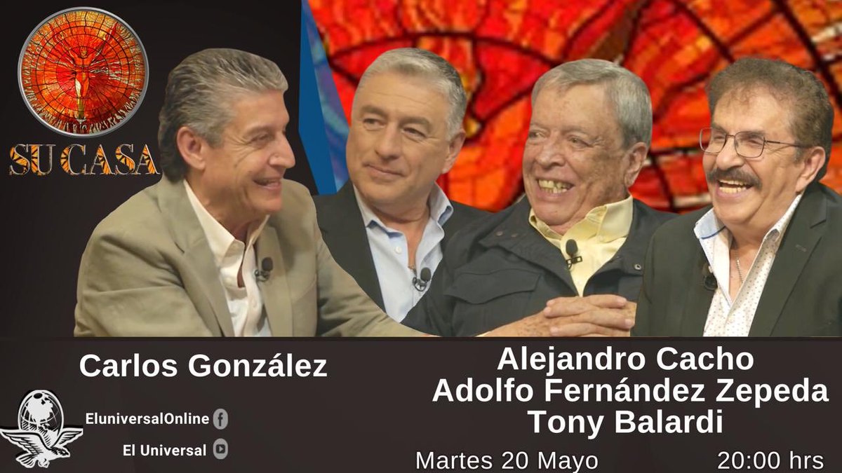 Carlos González (@_carlosglez) on Twitter photo Hoy 20 hrs por <a href="/El_Universal_Mx/">El Universal</a> <a href="/Cachoperiodista/">Alejandro Cacho</a> <a href="/vozuniversal1/">La Voz Universal</a> <a href="/tonybalardi/">Antonio Balardi</a> <a href="/munizrodolfo96/">Rodolfo Muñiz</a> <a href="/anahuac/">Anáhuac Campus Norte</a> Tres GRANDES profesionales… mejores AMIGOS. Hoy 20 hrs por <a href="/El_Universal_Mx/">El Universal</a> <a href="/Cachoperiodista/">Alejandro Cacho</a> <a href="/vozuniversal1/">La Voz Universal</a> <a href="/tonybalardi/">Antonio Balardi</a> <a href="/munizrodolfo96/">Rodolfo Muñiz</a> <a href="/anahuac/">Anáhuac Campus Norte</a> Tres GRANDES profesionales… mejores AMIGOS.