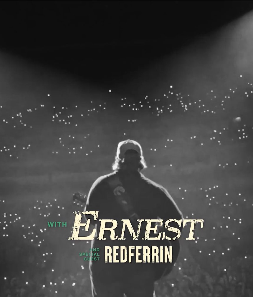 Ernest is bringing Nashville heat straight to Tuscaloosa as he joins Old Dominion on the Mercedes-Benz Amphitheater stage, and he’s not coming alone.

Special guest Redferrin is along for the ride!

Grab your tickets now and meet us there Friday, June 13!
bit.ly/4kjIOCa