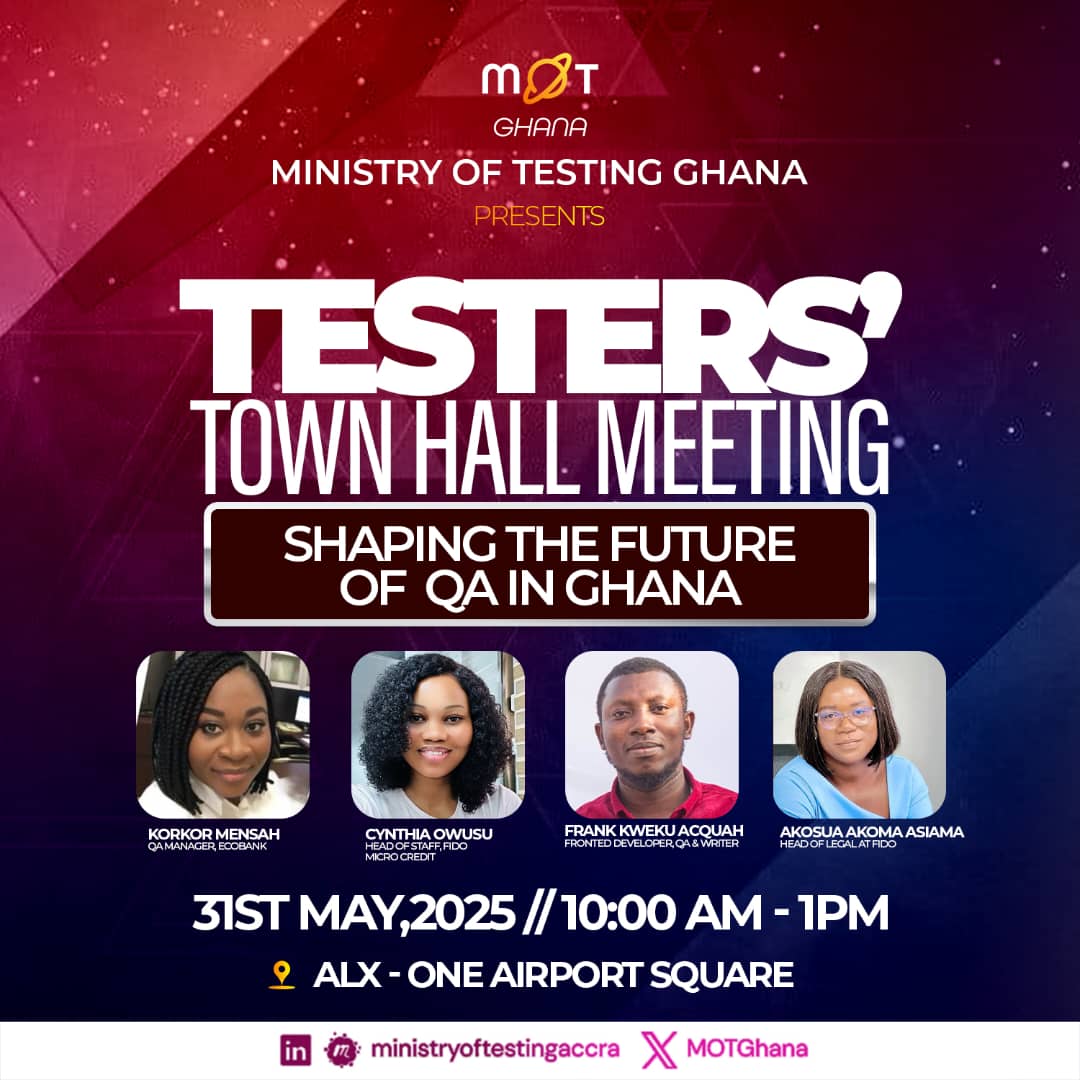 Ministry Of Testing Ghana tweet media