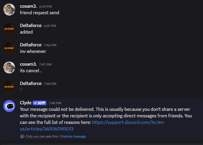 First scrim in 8 months, play first map, then get cancelled and blocked. Nothing has changed.