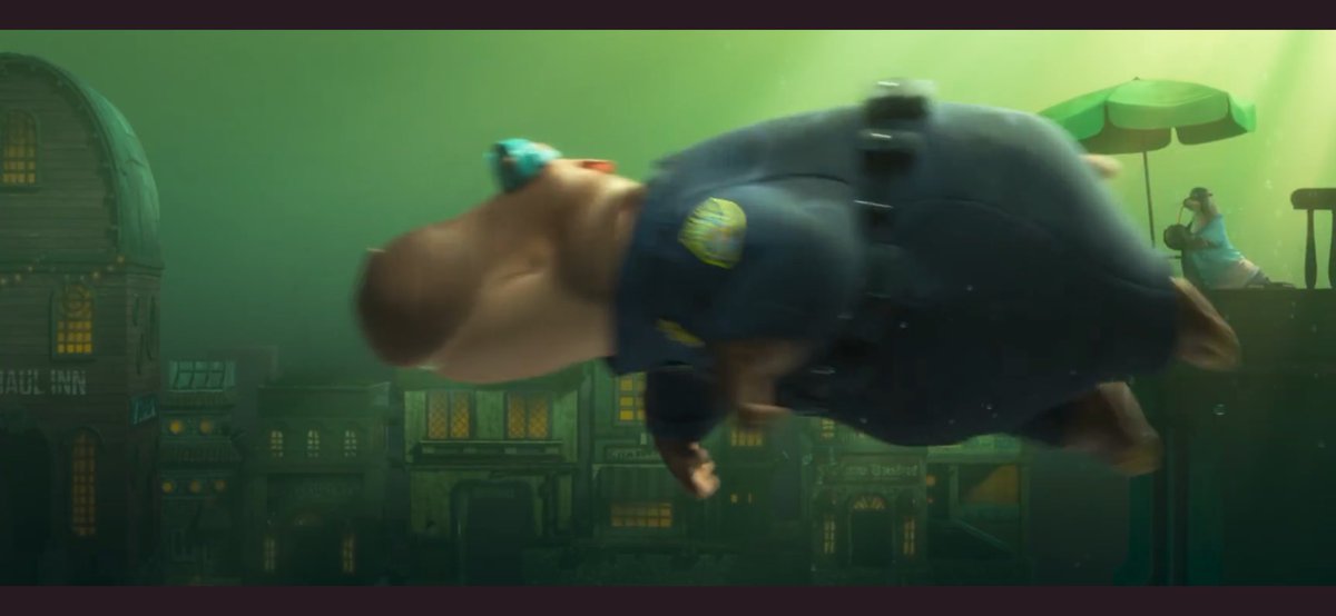 I had the pleasure of getting to #animate this 
underwater shot of our characters swimming in the fg in the new #Zootopia2 teaser.  It was a lot of fun to play with these characters again.  The adorable bf seals were #animated by Monica Lagrange