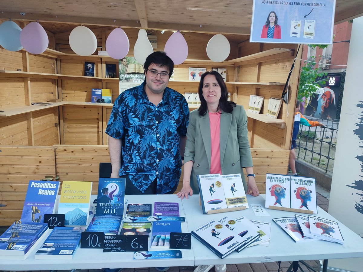 Caseta de autoedición #FeriaDelLibro #feriadellibrovallecas 2025:
20 de Mayo de 17:30 a 21:00. Firma de Javier Alonso Fraile y Nuria Cubillo.