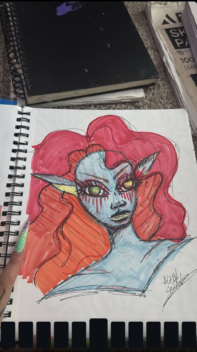 aliengirlarts's tweet photo. i don’t ever stop thinking and it gets rlly overwhelming to where i won’t sleep for 3+ days
i just keep going in circles

so i wrote it all out to see if seeing it visually would make me stop hearing it
so these are my thoughts and me processing which i think looks rlly cool. https://t.co/8Pkzlut73J