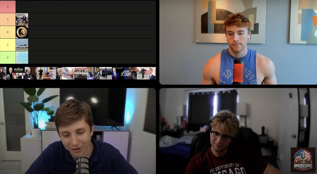 BrogressivePod's tweet image. NEW: We ranked the most corrupt and dangerous things Trump’s done in his second term w/ @Micah_Erfan.
Crypto bribes. FDA cuts. Attacking ActBlue. Arresting judges.
Where does it all land on the tier list?