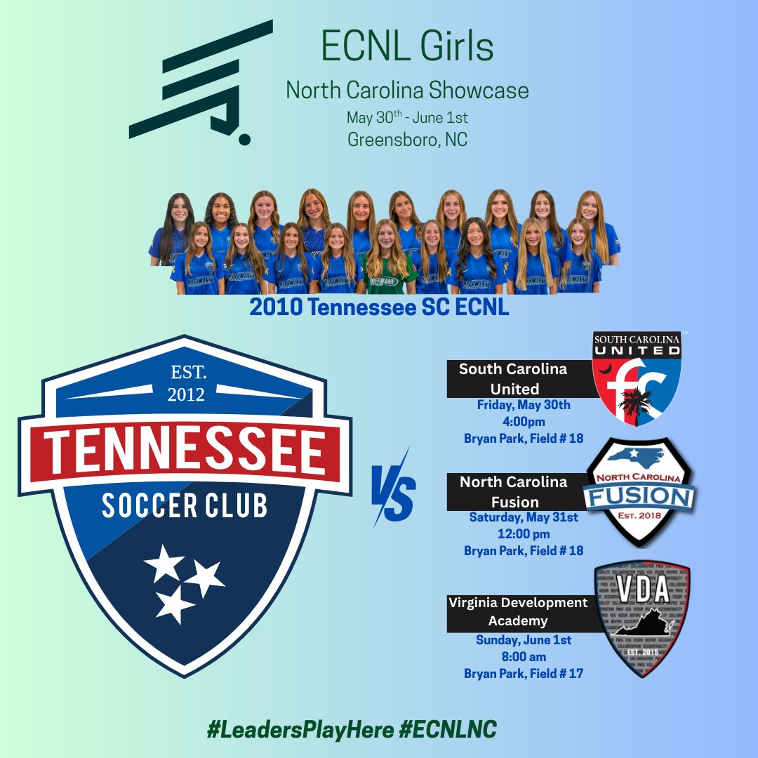 TSC 2010g ECNL (@tsc2010gecnl) on Twitter photo Getting ready to do our thing in NC before heading to San Diego #ecnlnc <a href="/TSCECNL/">Tennessee Soccer Club ECNL</a> <a href="/TNSoccerClub/">Tennessee Soccer Club</a> Getting ready to do our thing in NC before heading to San Diego #ecnlnc <a href="/TSCECNL/">Tennessee Soccer Club ECNL</a> <a href="/TNSoccerClub/">Tennessee Soccer Club</a>