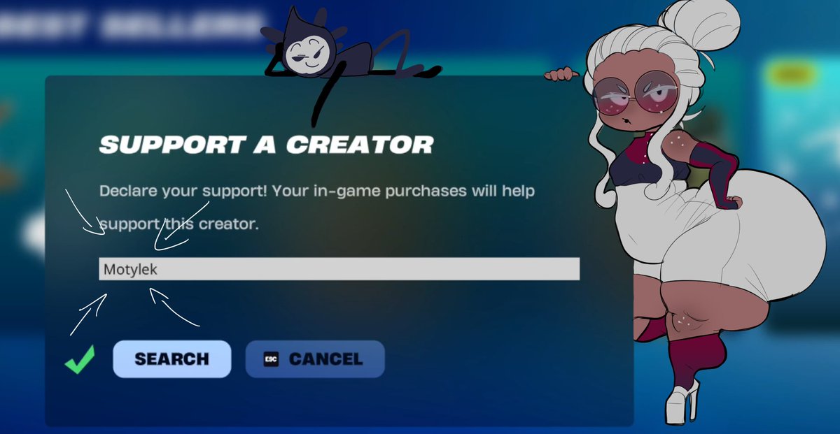 Heya!
If you don't have anyone to use a creator code with yet, you can support me by using mine!