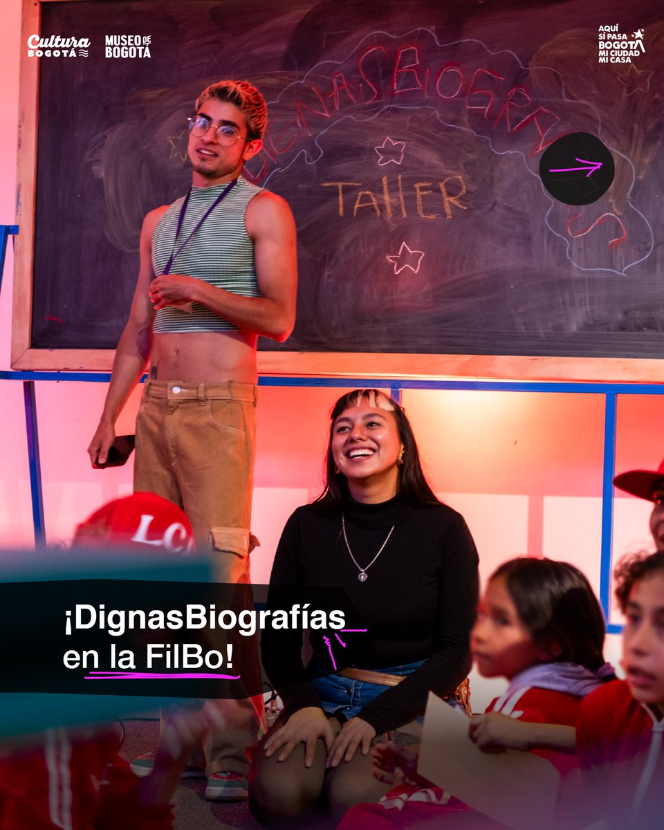 MuseodeBogota's tweet photo. Resistir también es existir 💥
Este año, en sintonía con el tema de la #FILBo2025, ‘Las palabras del cuerpo’, realizamos el taller Dignasbiografías, una propuesta pedagógica que nos invita a reconocer cómo el caminar por la ciudad, https://t.co/e4FD8F7oMZ