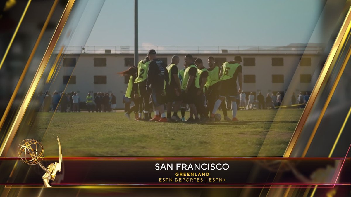 The #SportsEmmys Award for Outstanding Feature Story in Spanish goes to San Francisco (<a href="/ESPNDeportes/">ESPN Deportes</a> <a href="/ESPNPlus/">ESPN+</a>).