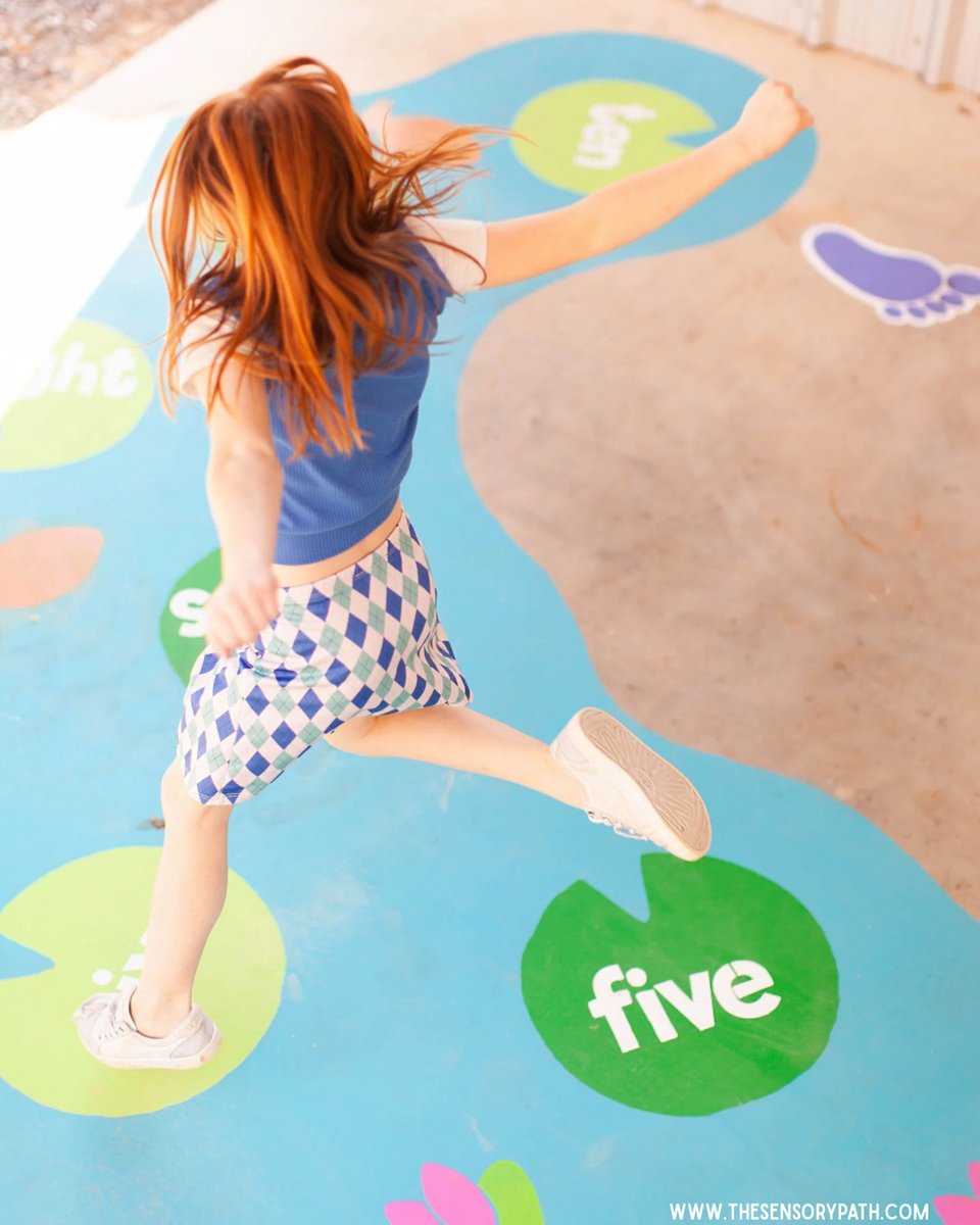 TheSensoryPath's tweet photo. Ready to bring color, creativity, and movement to your outdoor space? Check out our #playgroundstencil #sensoryplay #outdoorplay #outdoorlearning #playground https://t.co/r1jMuuGKhl