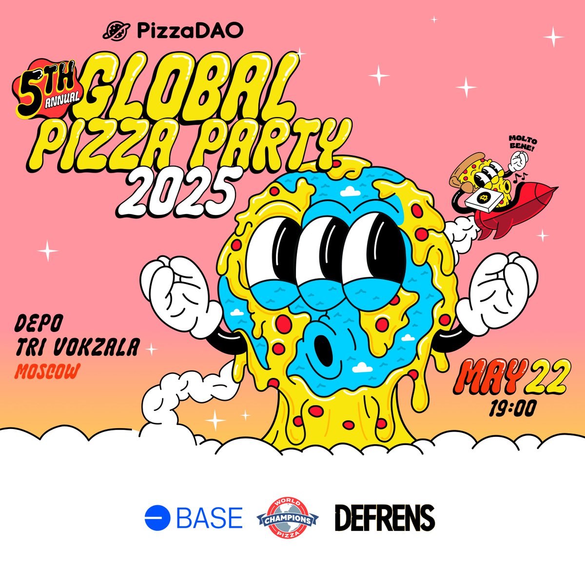 itsVicVM's tweet photo. https://t.co/zoHZe0b34r is hosting Global Pizza Party in Moscow this year as well! 

Москвичи? RSVP below 👇 https://t.co/ZIrqCq3bQa